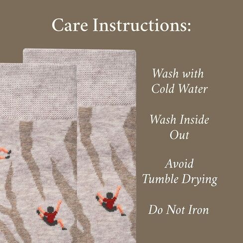 The Crazy Climber Socks – Rock Climbing Gifts for Men – Perfect Climber Gift – 1 x Pair, Size US 8–13, Beige – Unique Rock Climbing Gifts for Climbers, Dads, Boys in Saudi Arabia