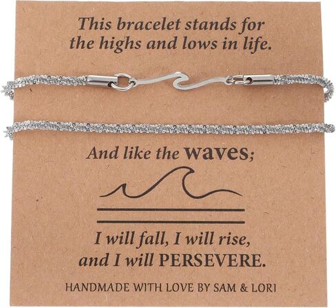 Tucnoeu Womens Ankle Bracelets, Silver Double Layer Wave Anklet, Bestie Sister Best Friend Birthday Gifts Beach Jewelry in Kuwait