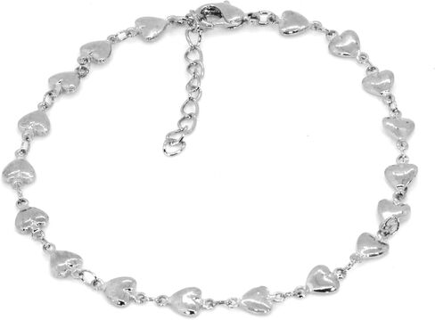 Maya J Hearts Anklet, White in Saudi Arabia