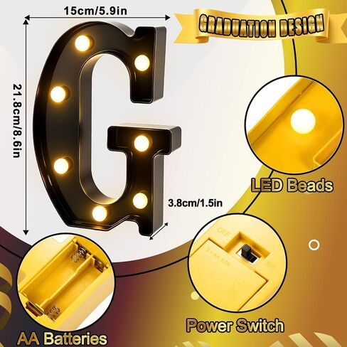 6.3" USA Light Up Letter Sign, Marquee Letter Lights for Independence Day 4th of July, LED Light Up Alphabet Letter Sign Table Decor for Patriotic Table Home Party Decoration in Saudi Arabia