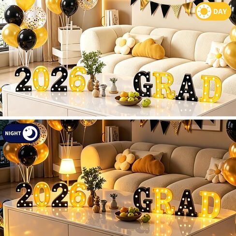 6.3" USA Light Up Letter Sign, Marquee Letter Lights for Independence Day 4th of July, LED Light Up Alphabet Letter Sign Table Decor for Patriotic Table Home Party Decoration in Saudi Arabia