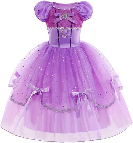 Girls Sofia Princess Birthday Dress Kids Halloween Costume Pageant Christmas Evening Party Dance Ball Gown in Saudi Arabia