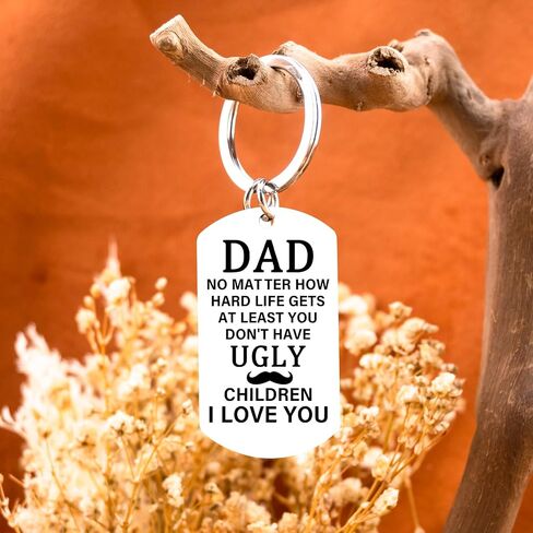 Keychain for Fathers Day Funny Dad Gifts from Daughter i Love You Dad Keychain from Son And Dad Birthday Gifts for Dads Stuff for Dads Birthday Anniversary in Kuwait