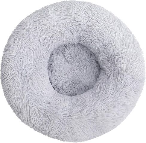 Small Cat Bed Nest Bed Dog Bed Round Bed Donut Rabbit Bed Pet Bed Small Kitten Bed Warm Fluffy Donut Bed Furry Cat for 3Kg Pet in Kuwait