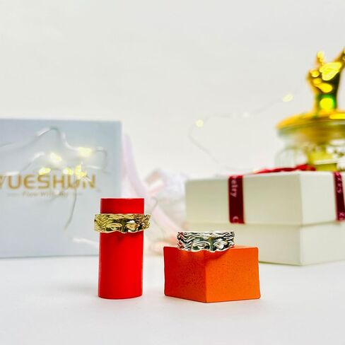 Vintage Artistic Half Face Open Rings,Women's Band Rings,Unique Rings,Adjustable Face Design, Stackable Rings Thumb Fashion Comfort Fit Jewelry Holiday Gift Size For Women Men in Saudi Arabia
