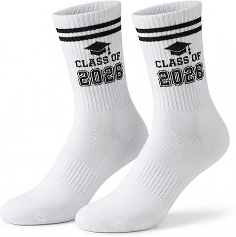 2026 Graduation Socks - Class of 2026 Socks Unisex for Graduations Outfits Gifts Grade High School College Congrats Grad in Saudi Arabia