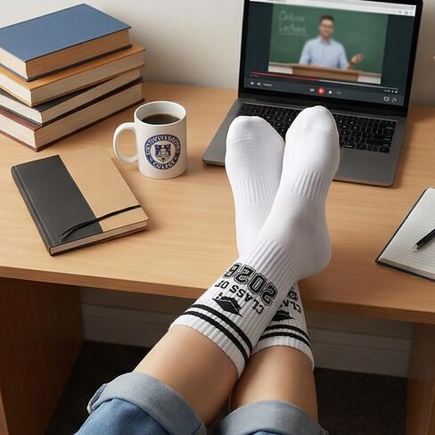 2026 Graduation Socks - Class of 2026 Socks Unisex for Graduations Outfits Gifts Grade High School College Congrats Grad in Saudi Arabia