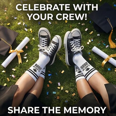 2026 Graduation Socks - Class of 2026 Socks Unisex for Graduations Outfits Gifts Grade High School College Congrats Grad in Saudi Arabia