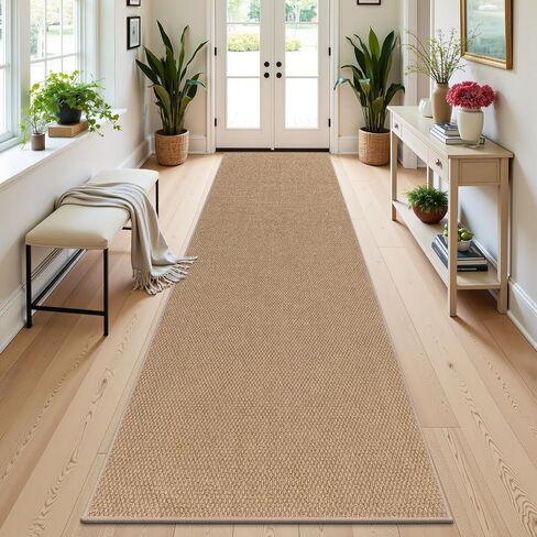 HEBE Washable Hallway Runner Rug 2'x 6', Non Slip Kitchen Rugs Runner, Low Pile Entryway Rug Laundry Room Mat Kitchen Carpet Runners for Hallways, Laundry, Bathroom, Bedside Rug in Saudi Arabia