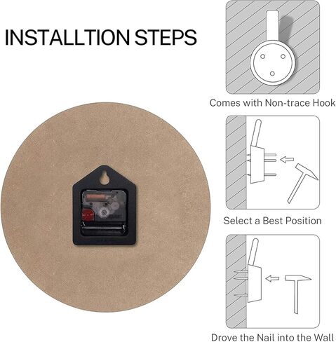 Ansouyi Round Wall Clock Battery Operated Clocks Wallclock 10 Inch, Starry Night and Black Cat Silent Non Ticking Wall Clock for Living Room,Kitchen,Home,Bathroom,Bedroom,Office or School in Saudi Arabia