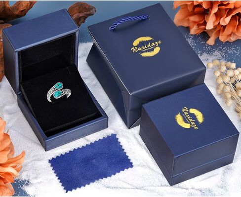 Genuine Turquoise Ring 925 Sterling Silver Spoon Ring Vintage Western Thumb Ring Turquoise Jewelry for Women in Saudi Arabia