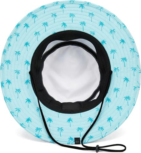 Soul of Adventure Bucket Hat | UV 50+ for Adults | Sun Protection with Adjustable Fit, Moisture-Wicking Fabric | Florida Palm Tree White in Kuwait