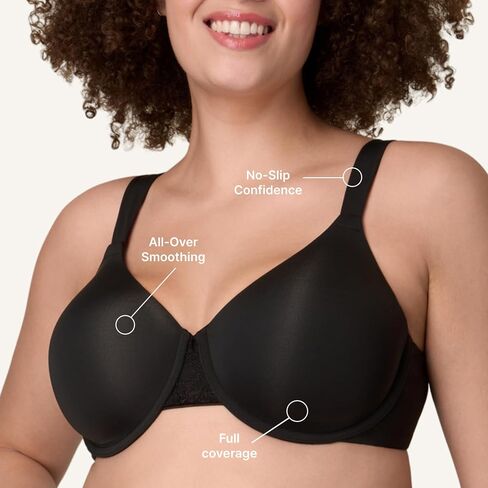حمالة صدر نسائية من Playtex، تتوفر حمالات صدر تي شيرت بمقاس كبير، تغطية كاملة، ماصة للرطوبة، 4807 in Kuwait