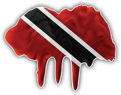 Trinidad Flag Blot Round Metal 0.75" Lapel Pin Hat Shirt Pin Tie Tack Pinback in Kuwait