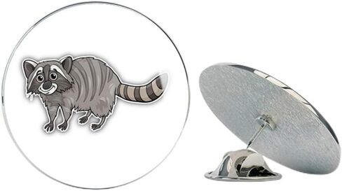 Funny Raccoon Round Metal 0.75" Lapel Pin Hat Shirt Pin Tie Tack Pinback in Saudi Arabia