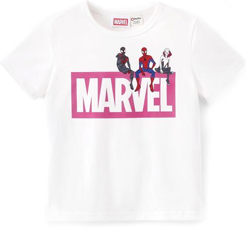 Disney Marvel Princess Frozen Stitch Minnie Girl Shirts Toddler Tee Cotton Short Sleeve Crewneck T-Shirt Summer Clothes 2-9Y in Kuwait