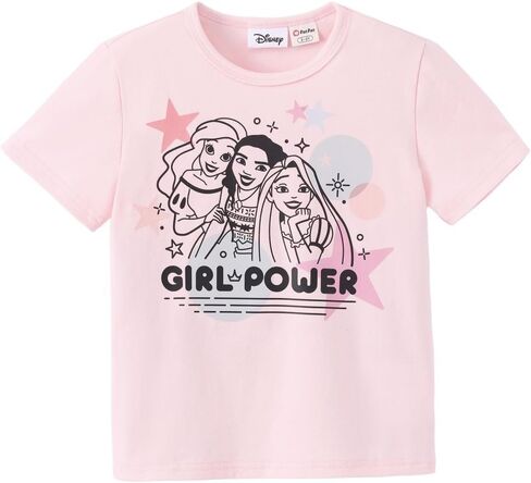 Disney Marvel Princess Frozen Stitch Minnie Girl Shirts Toddler Tee Cotton Short Sleeve Crewneck T-Shirt Summer Clothes 2-9Y in Kuwait