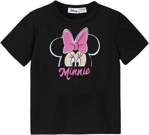 Disney Marvel Princess Frozen Stitch Minnie Girl Shirts Toddler Tee Cotton Short Sleeve Crewneck T-Shirt Summer Clothes 2-9Y in Kuwait