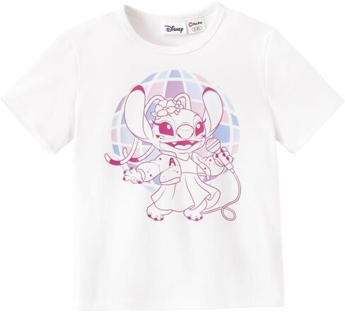 Disney Marvel Princess Frozen Stitch Minnie Girl Shirts Toddler Tee Cotton Short Sleeve Crewneck T-Shirt Summer Clothes 2-9Y in Kuwait