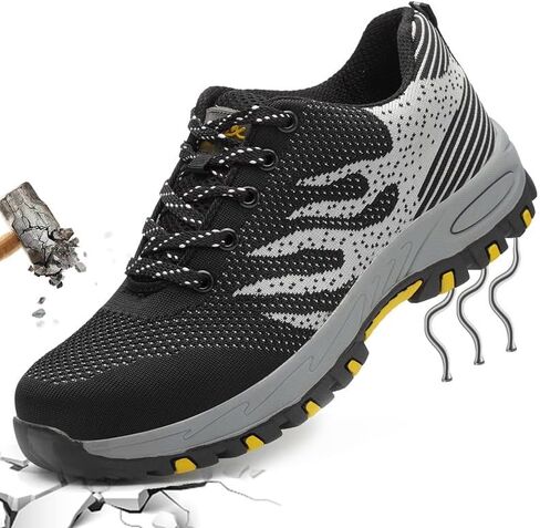 Steel Toe Shoes for Men Lightweight Comfortable Work Shoes Women Puncture Proof Safety Sneakers for Industrial Construction in Kuwait
