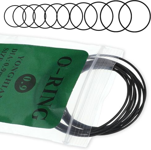 10 Pcs 0.9mm Waterproof O Ring Watch Gasket | Rubber Watch Seal Washers Watch Repair Tools for Watches Back Cover in Kuwait