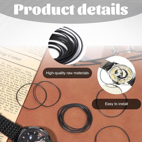 10 Pcs 0.9mm Waterproof O Ring Watch Gasket | Rubber Watch Seal Washers Watch Repair Tools for Watches Back Cover in Kuwait