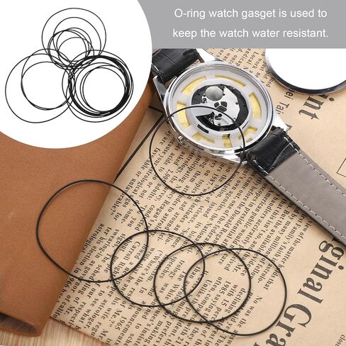 10 Pcs 0.9mm Waterproof O Ring Watch Gasket | Rubber Watch Seal Washers Watch Repair Tools for Watches Back Cover in Kuwait