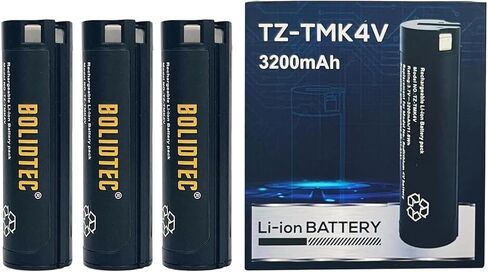 بطارية بديلة 3.7 فولت 3200 مللي أمبير في الساعة متوافقة مع بطارية ميلووكي 4 فولت USB مصباح أمامي ريدليثيوم وأدوات ميلووكي الأخرى 48-11-2131 in Kuwait