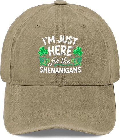 I'm Just Here for The Shenanigans. Hats for Women Classic Washed Distressed in Kuwait