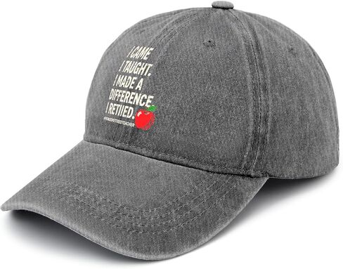 I Came I Taught I Made a Difference. Hat for Men Stylish Washed Distressed in Kuwait