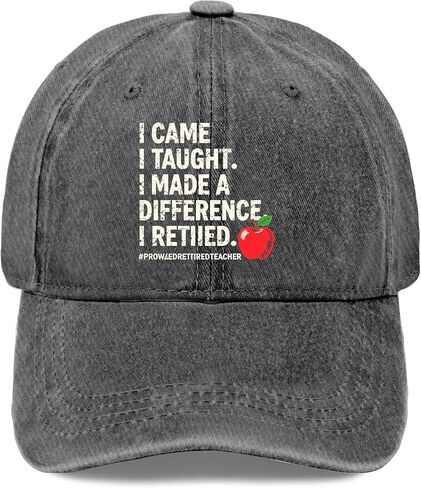 I Came I Taught I Made a Difference. Hat for Men Stylish Washed Distressed in Kuwait