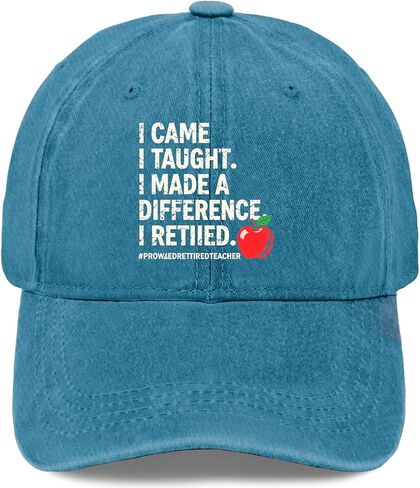 I Came I Taught I Made a Difference. Hat for Men Stylish Washed Distressed in Kuwait