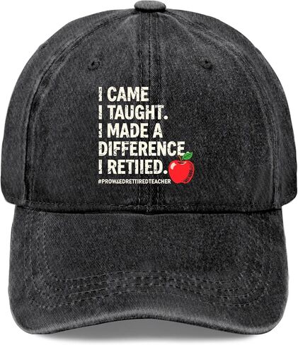 I Came I Taught I Made a Difference. Hat for Men Stylish Washed Distressed in Kuwait