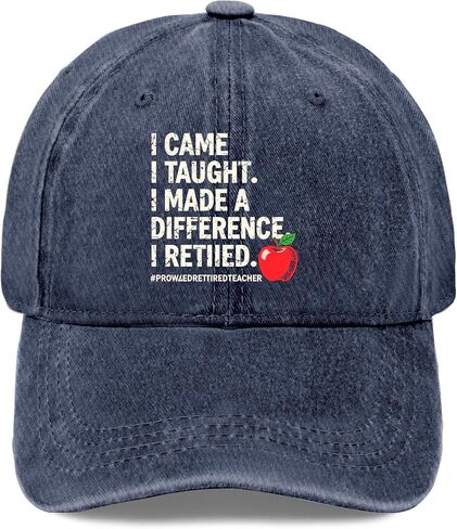 I Came I Taught I Made a Difference. Hat for Men Stylish Washed Distressed in Kuwait