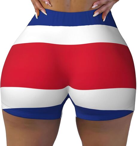 Flag of Kenya Print Elastic Workout Shorts for Women,Running Shorts,Perfect for Fitness and Daily Wear in Kuwait