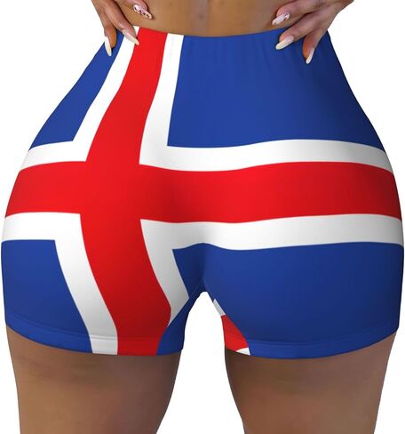 Flag of Kenya Print Elastic Workout Shorts for Women,Running Shorts,Perfect for Fitness and Daily Wear in Kuwait