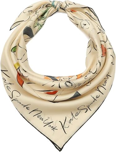 Kate Spade Womens New York Dream Silk Square Scarf, Stylish Fashion Accessory for Women in Kuwait