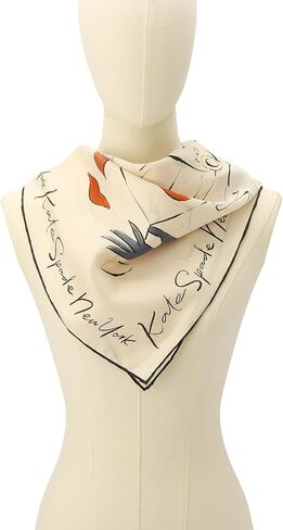 Kate Spade Womens New York Dream Silk Square Scarf, Stylish Fashion Accessory for Women in Kuwait