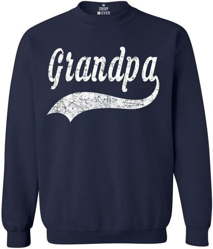 بلوزات رياضية من shop4ever Grandpa Classic Baseball Crewnecks in Kuwait