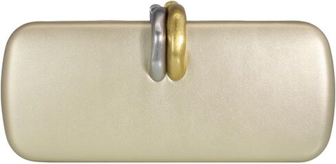 Trendy Long PU Leather Evening Handbag for Women Metal Decoration Clutch Purse Casual Crossbody Bag for Wedding Party in Saudi Arabia