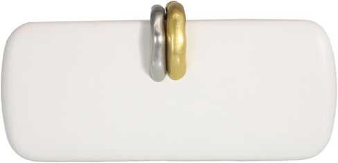 Trendy Long PU Leather Evening Handbag for Women Metal Decoration Clutch Purse Casual Crossbody Bag for Wedding Party in Saudi Arabia