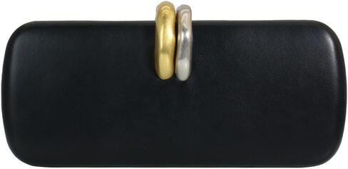 Trendy Long PU Leather Evening Handbag for Women Metal Decoration Clutch Purse Casual Crossbody Bag for Wedding Party in Saudi Arabia