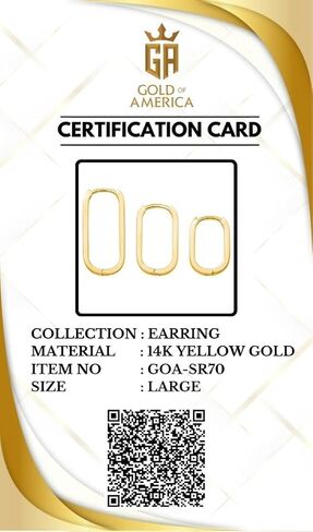 14K Solid Gold Huggie Hoops Earrings for Women, Rectangle Geometric Oval Hoops Dainty Earrings for Women in Saudi Arabia