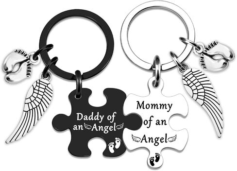 Miscarriage Gifts for Mothers Dad Loss Of Baby Sympathy Gifts for Mommy Daddy Memorial Keychain for Loss Loved Ones Miscarriage Comfort Gift Ideas Lost Baby Memorial Angel Keychain in Kuwait