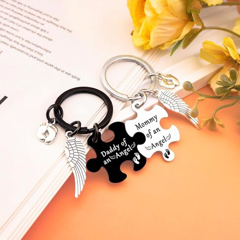 Miscarriage Gifts for Mothers Dad Loss Of Baby Sympathy Gifts for Mommy Daddy Memorial Keychain for Loss Loved Ones Miscarriage Comfort Gift Ideas Lost Baby Memorial Angel Keychain in Kuwait