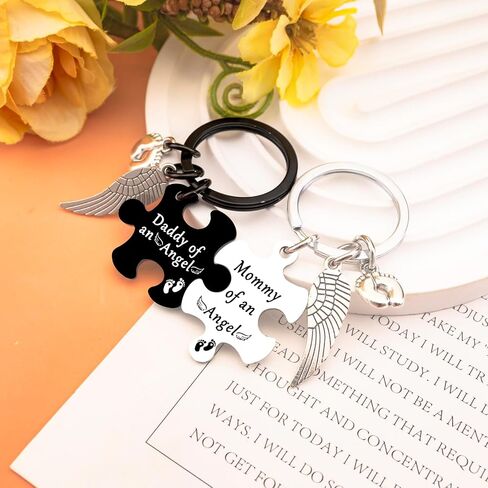 Miscarriage Gifts for Mothers Dad Loss Of Baby Sympathy Gifts for Mommy Daddy Memorial Keychain for Loss Loved Ones Miscarriage Comfort Gift Ideas Lost Baby Memorial Angel Keychain in Kuwait