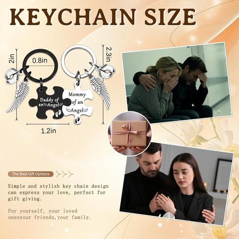 Miscarriage Gifts for Mothers Dad Loss Of Baby Sympathy Gifts for Mommy Daddy Memorial Keychain for Loss Loved Ones Miscarriage Comfort Gift Ideas Lost Baby Memorial Angel Keychain in Kuwait