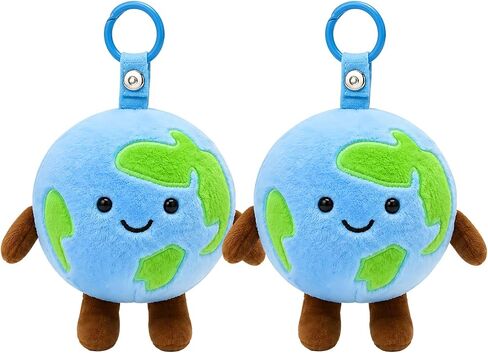 2PCS Globe Keychain, Earth Keychain, Mini Earth Design, Compact and Portable for Everyday Carry, Ideal for Travel Enthusiasts and Geography Lovers, Premium Construction in Saudi Arabia