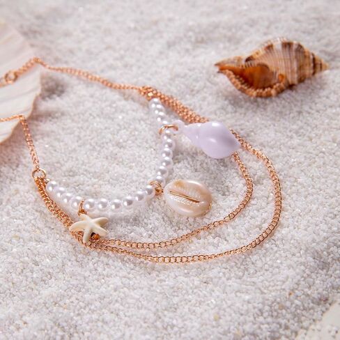 Shell Arm Cuff Adjustable Upper Arm Cuff Bracelet Gold Boho Summer Beach Armcuff Vocation Jewelry in Saudi Arabia