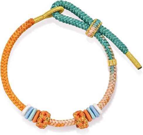 CHOW SANG SANG Hand-woven Knotted Orange Rope Bracelet for Women JFB0048 in Kuwait